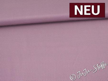 Baumwolle Punkte mauve Oeko-Tex® 