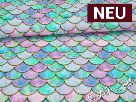 Jersey Meerjungfrau groß multicolour Oeko-Tex® 