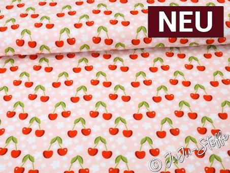 Jersey Kirschen by JaTiJu Oeko-Tex® 