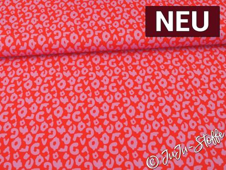 Oxfordgewebe Outdoor Colourful Collection by Cherry Picking Leo rot/rosa Oeko-Tex® 