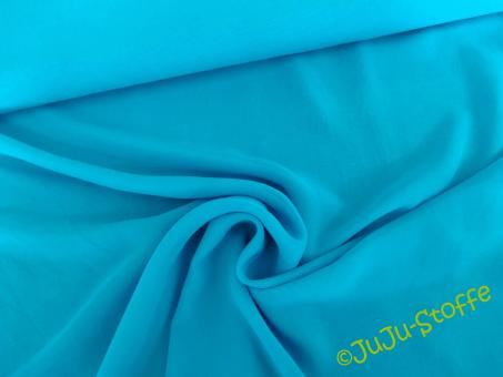 Chiffon uni türkis 