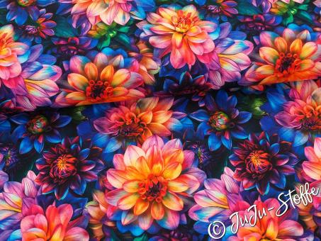 French Terry Flowers multicolor 
