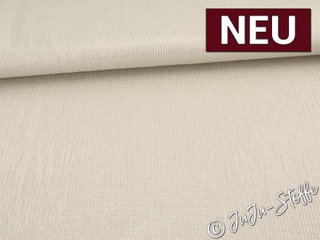 Musselin Lurex Glitzerstreifen sand 