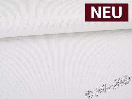 Musselin Lurex Glitzerstreifen ecru 