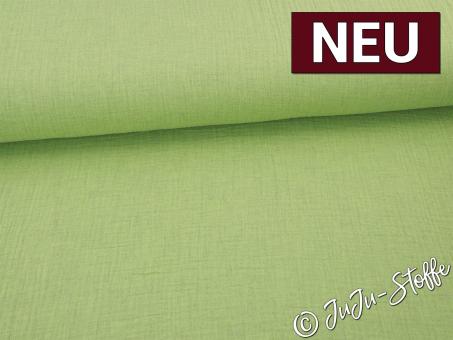 Musselin uni lime meliert 