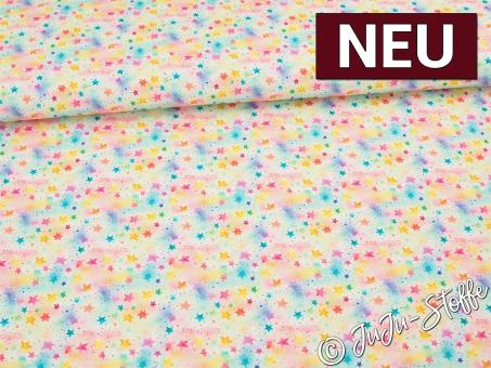 Baumwolle Popeline Sterne Oeko-Tex® 