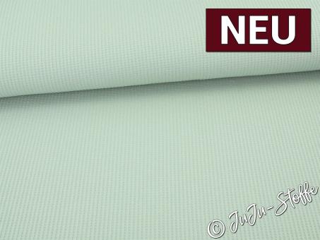 Waffel-Jersey uni mint 