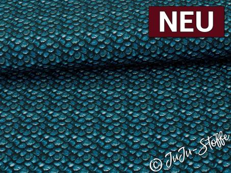 French Terry brushed Drachenschuppen Oeko-Tex® 