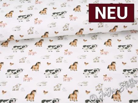Jersey Bauernhoftiere Oeko-Tex® 