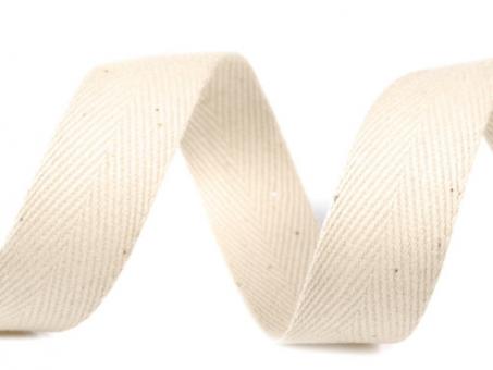 Köperband 20mm natur 