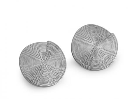 Knopf Spirale silberfarben 34mm 