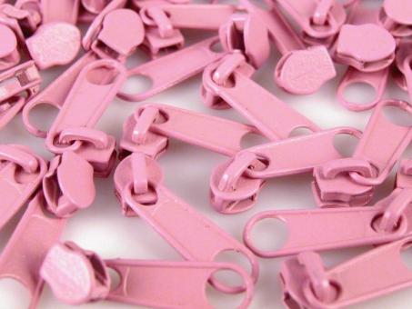 Zipper für Endlos-Reißverschluss rosa 