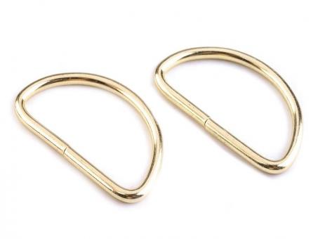 D-Ringe Metall 38mm goldfarben 2er-Set 