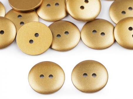 Knopf Metallic-Look gold 18mm 