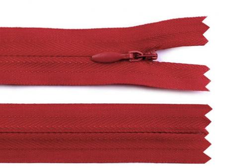 Reißverschluss nahtverdeckt 40cm rot 