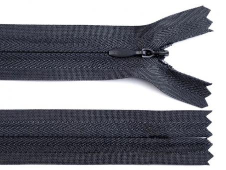 Reißverschluss nahtverdeckt 45cm dunkelgrau 