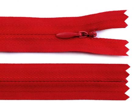 Reißverschluss nahtverdeckt 55cm rot 