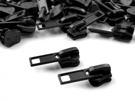 Zipper für Endlos-Reißverschluss 5mm schwarz 
