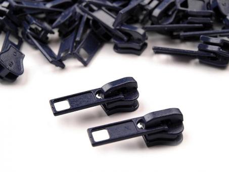 Zipper für Endlos-Reißverschluss 5mm dunkelblau 