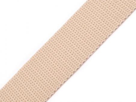 Gurtband Breite 25mm hellbeige 