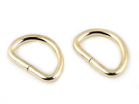 D-Ringe Metall 25mm goldfarben (2 Stück) 