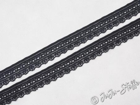 Elastische Spitze schwarz 25mm 