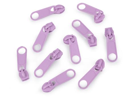 Zipper für Endlos-Reißverschluss 5mm hellviolett 