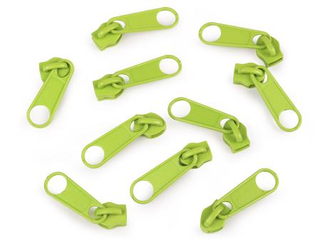 Zipper für Endlos-Reißverschluss 5mm hellgrün 