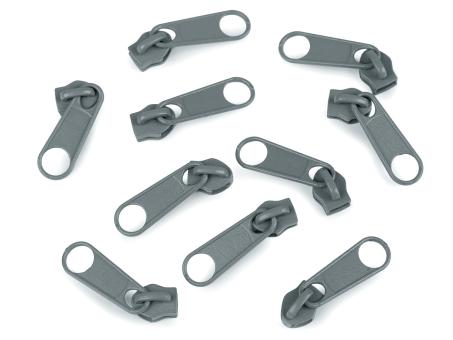 Zipper für Endlos-Reißverschluss 5mm grau 