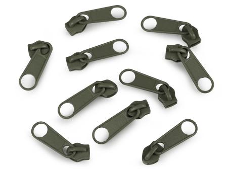 Zipper für Endlos-Reißverschluss 5mm oliv 