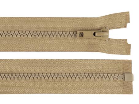 Reißverschluss teilbar 55cm naturbraun 