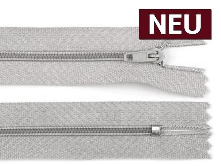 Reißverschluss 40cm lichtgrau 