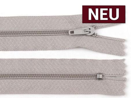 Reißverschluss 40cm hellgrau 