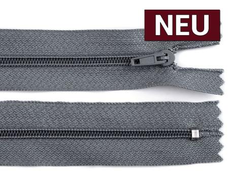 Reißverschluss 40cm grau 
