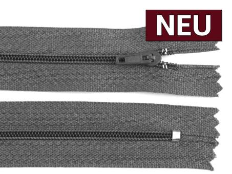 Reißverschluss 40cm dunkelgrau 
