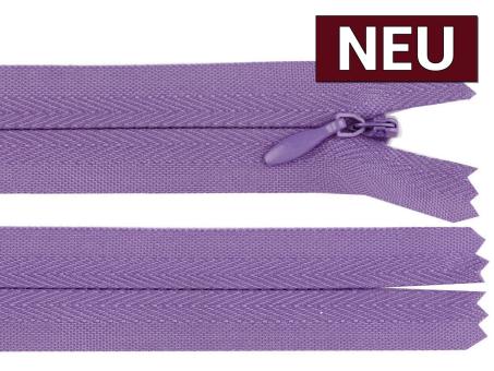 Reißverschluss nahtverdeckt 18cm lila 