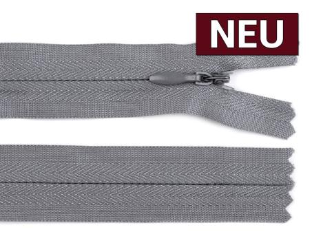 Reißverschluss nahtverdeckt 18cm grau 