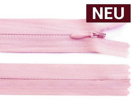 Reißverschluss nahtverdeckt 22cm rosa 