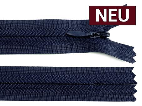 Reißverschluss nahtverdeckt 22cm dunkelblau 