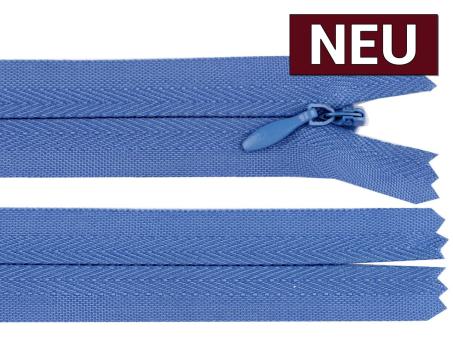 Reißverschluss nahtverdeckt 50cm blau 