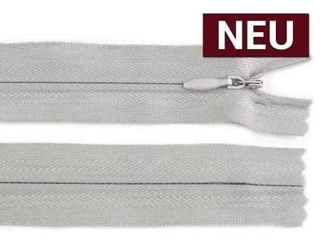 Reißverschluss nahtverdeckt 60cm hellgrau 