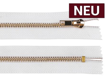 Metall Reißverschluss 12cm weiß 
