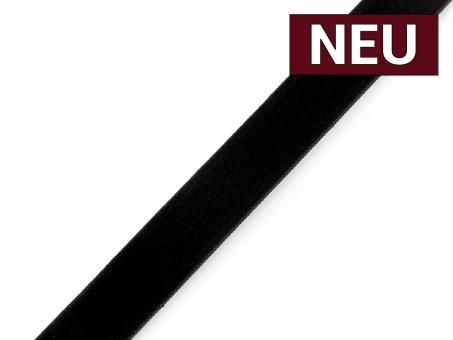 Samtband schwarz 15mm 
