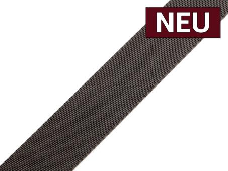 Gurtband mit Glanz anthrazit 25mm 