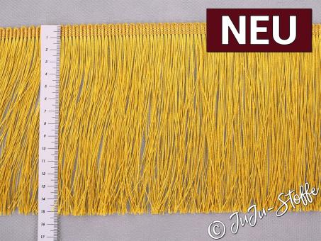 Fransenborte glänzend 15,5cm gold 