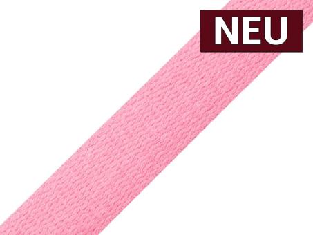 Gurtband Baumwolle 25mm rosa 