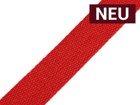 Gurtband Baumwolle 25mm rot 