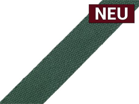 Gurtband Baumwolle 25mm grün 
