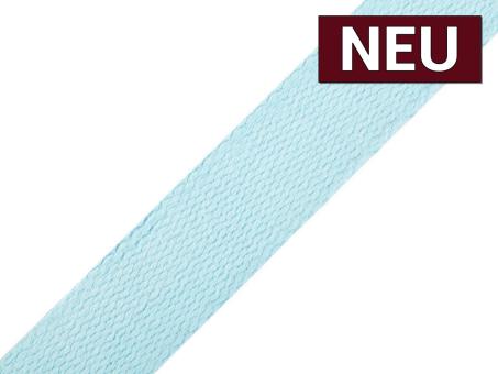 Gurtband Baumwolle 25mm hellblau 