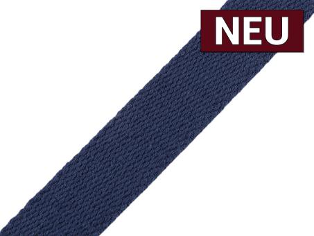 Gurtband Baumwolle 25mm blau 